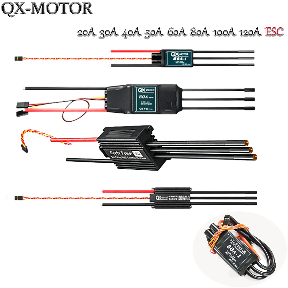 Rc Helicopter Parts - Бесщеточный регулятор скорости ESC 20A-120A, совместимый