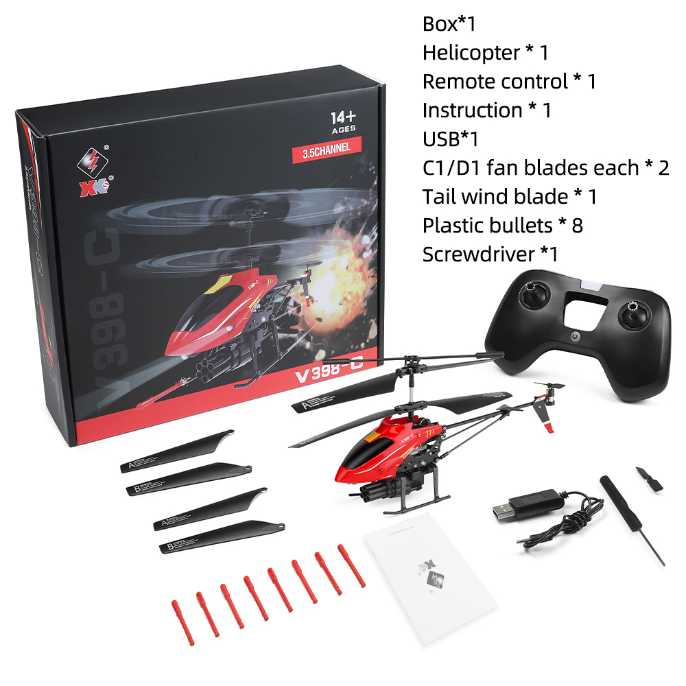 Wltoys RC Вертолет V398-C Верт – обзор и цена Rc Helicopter Gyro