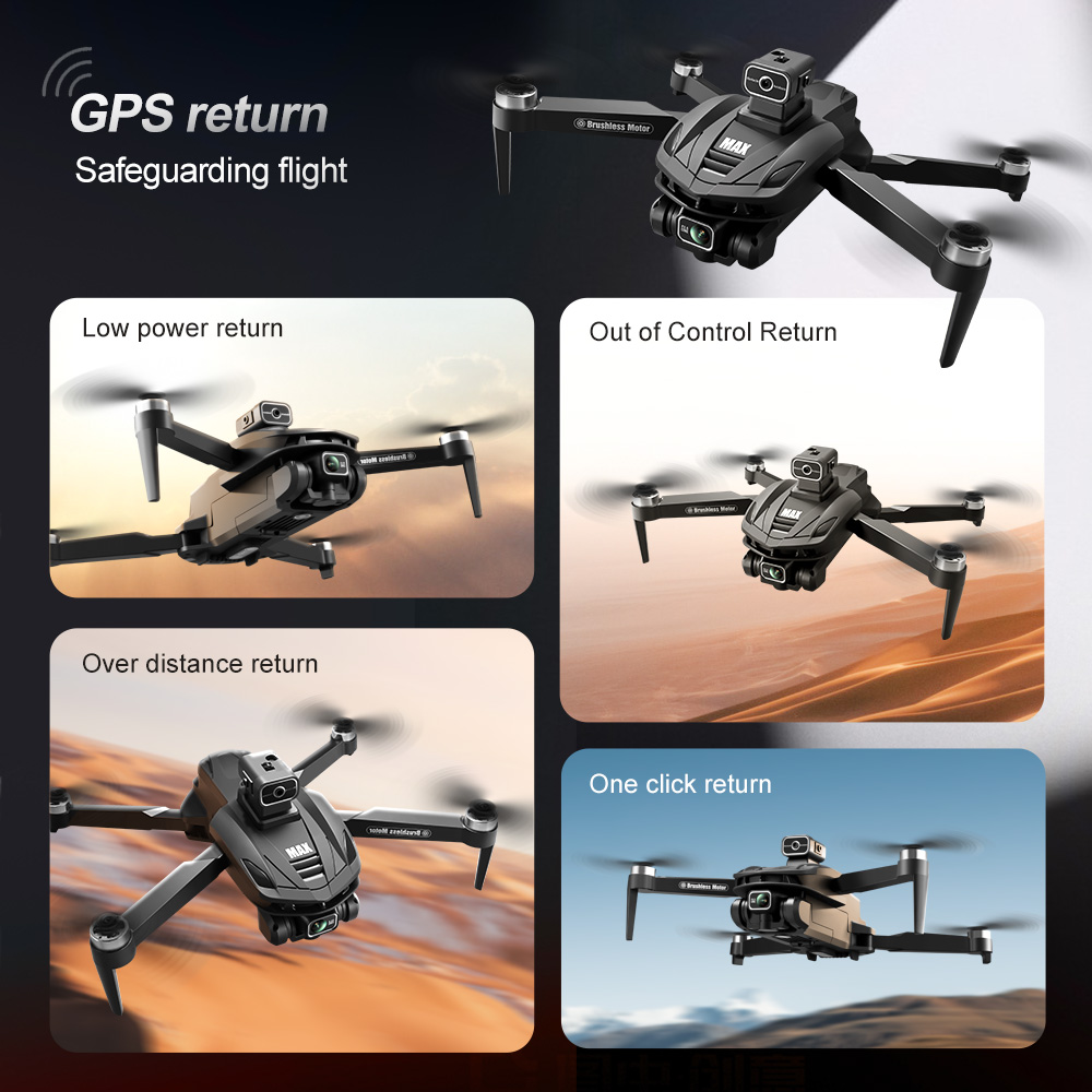 V168 PRO Max GPS Дрон 8K Профе – обзор и цена Rc Helicopter Electric