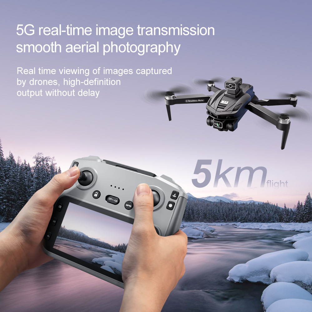V168 PRO Max GPS Дрон 8K Профе – обзор и цена Rc Helicopter Electric